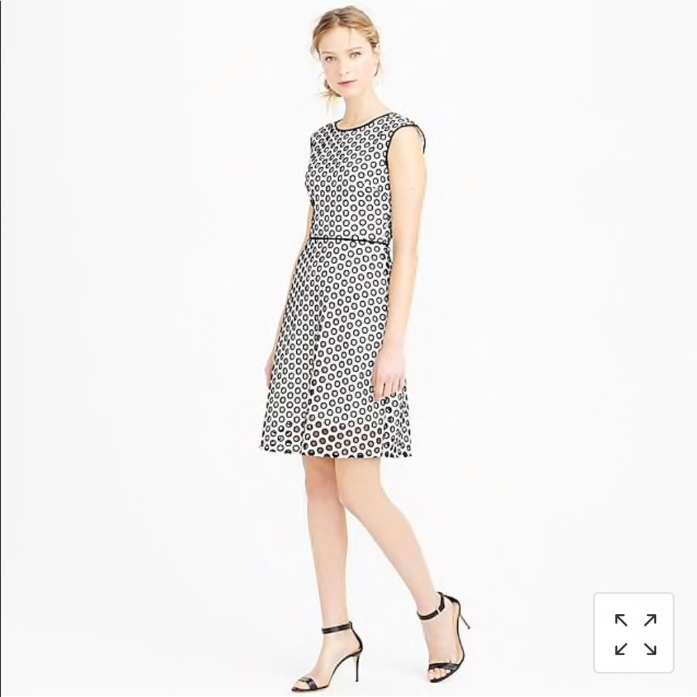 Jcrew punched-out eyelet dress